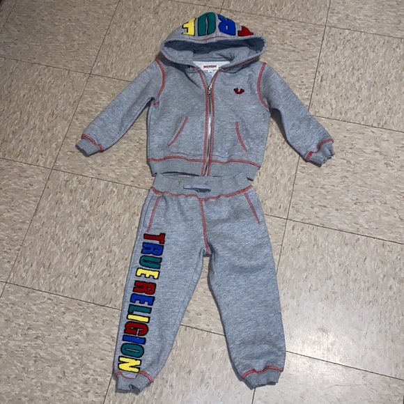True Religion Matching Sets True Religion Boys Hoodie Jogger Set In